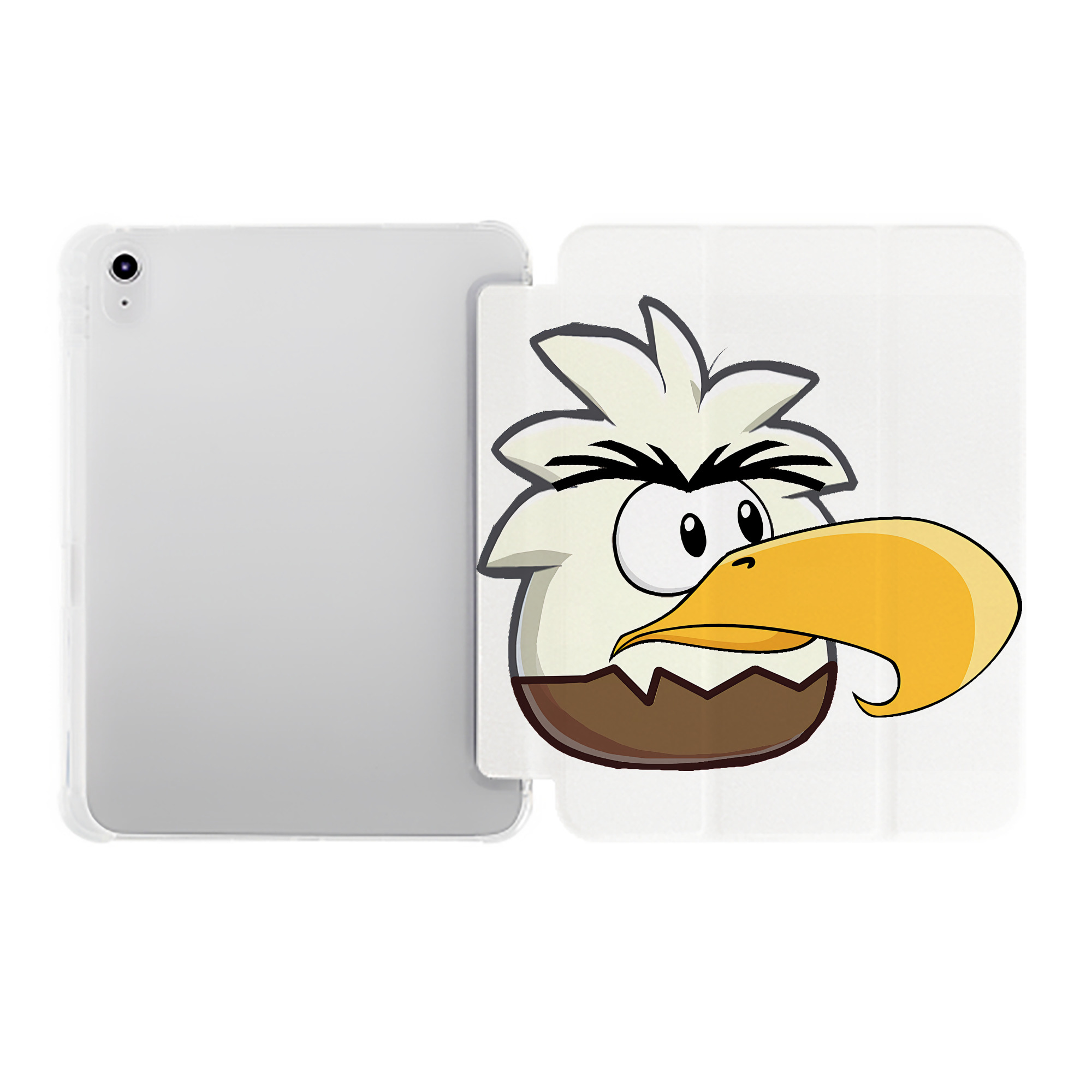 （画像用） Angry Birds アングリーバード IPad ケース ペン収納付き 三つ折りスタンド PUレザー×シリコン 対応機種9.5/10.5/10.9インチ